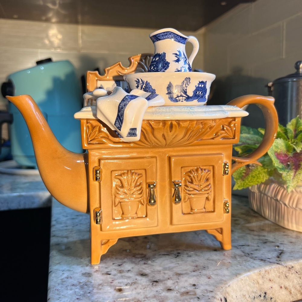 Blue and Tan Decor Accents with Whimsical Design
